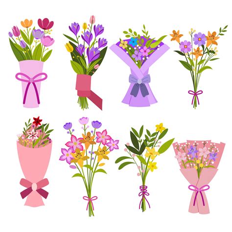 Flower Bouquet Clip Art Vectors .